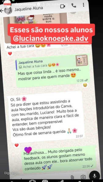 Depoimento alunos Sil Knoepke